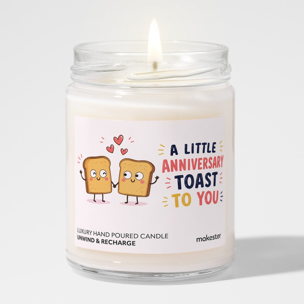 Friends Anniversary Toast Candle