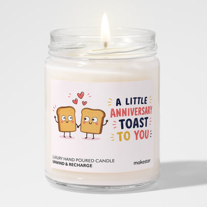 Friends Anniversary Toast Candle