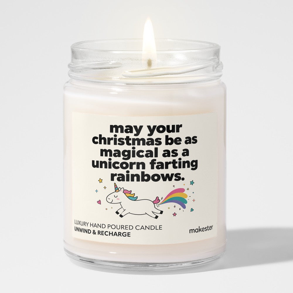 Unicorn Rainbow Christmas Magic