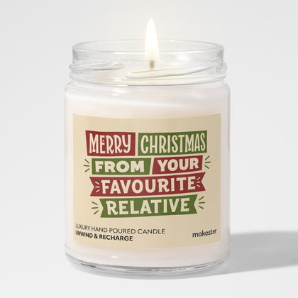 Merry Christmas Favourite Relative