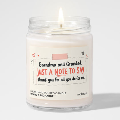 Grandparents Thank You Note
