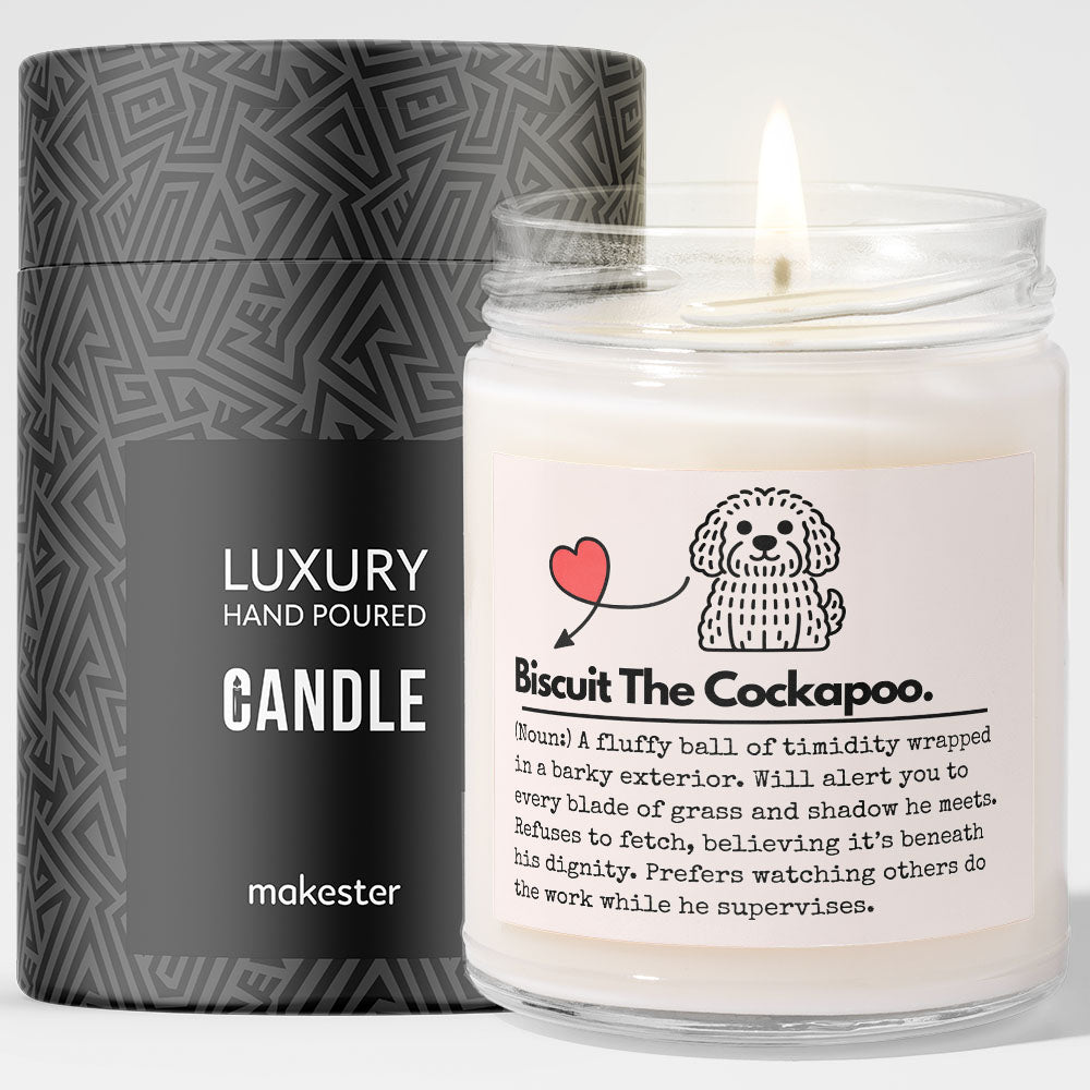 Personalised Dog Definition Candle