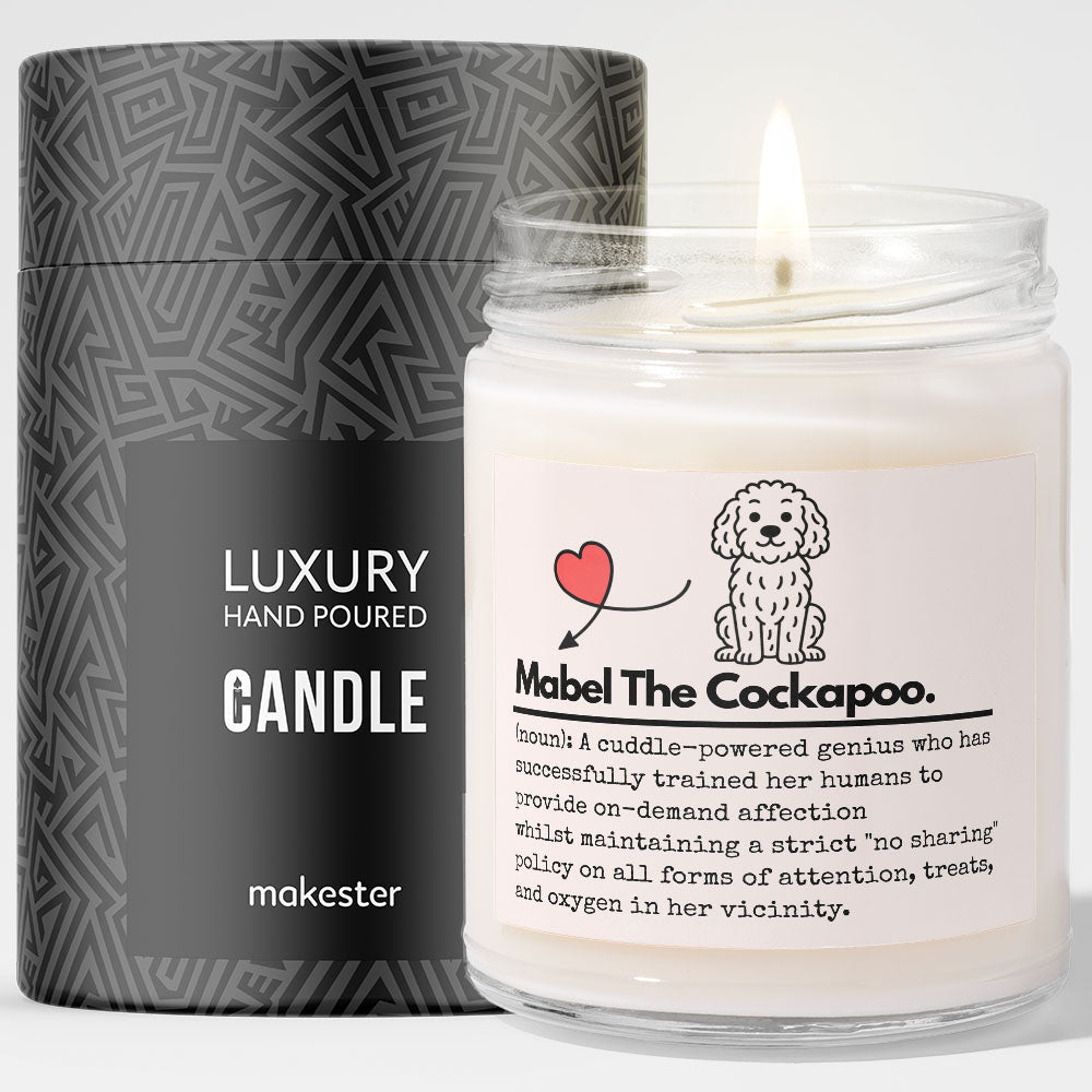 Personalised Dog Definition Candle