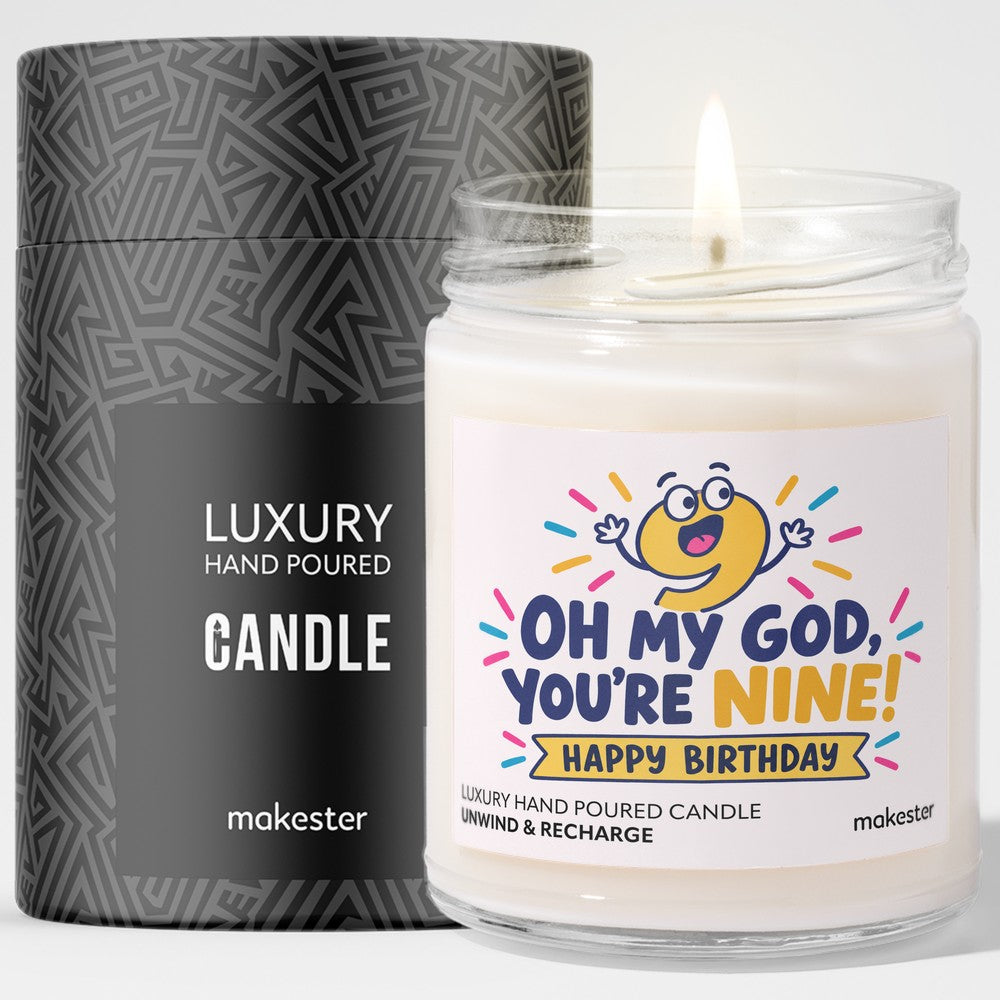 Ninth Birthday Milestone Candle