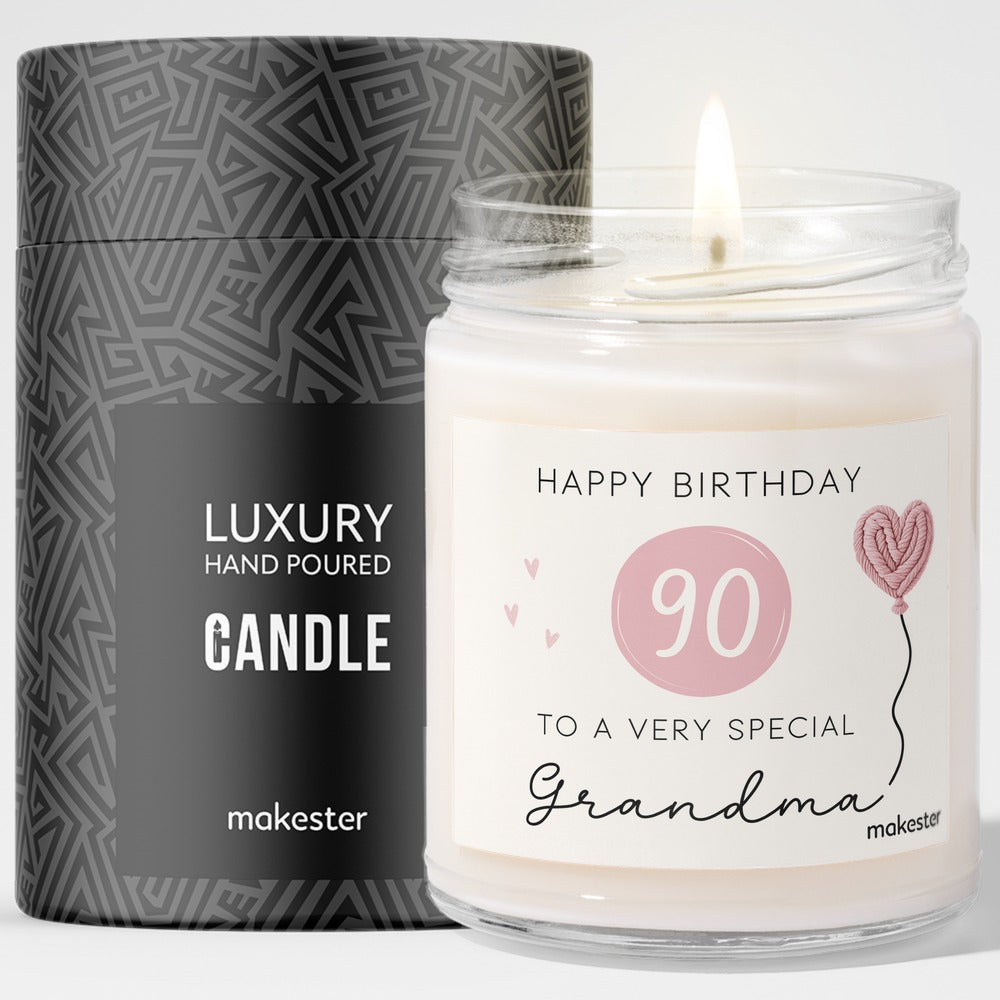 90th Birthday Gifts for Grandma with gift tube