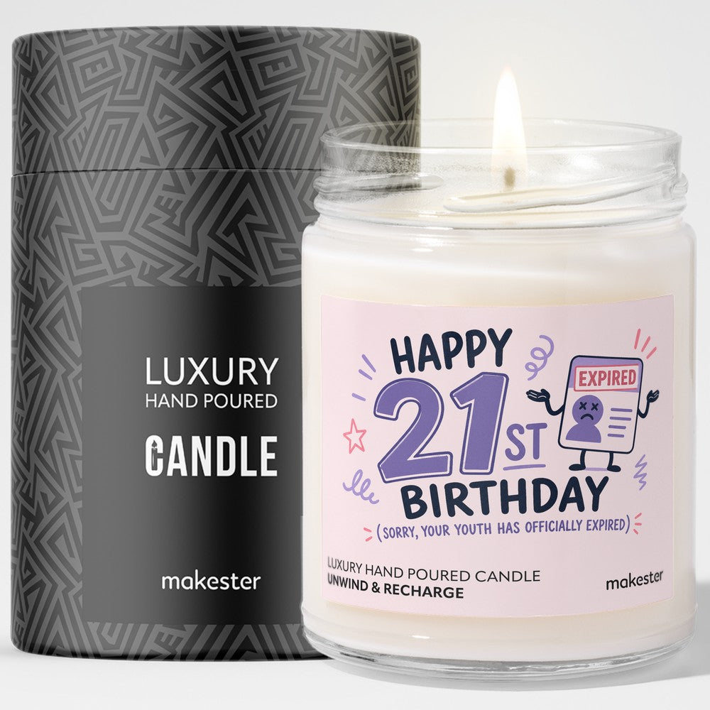 Girlfriend's 21st Birthday Candle