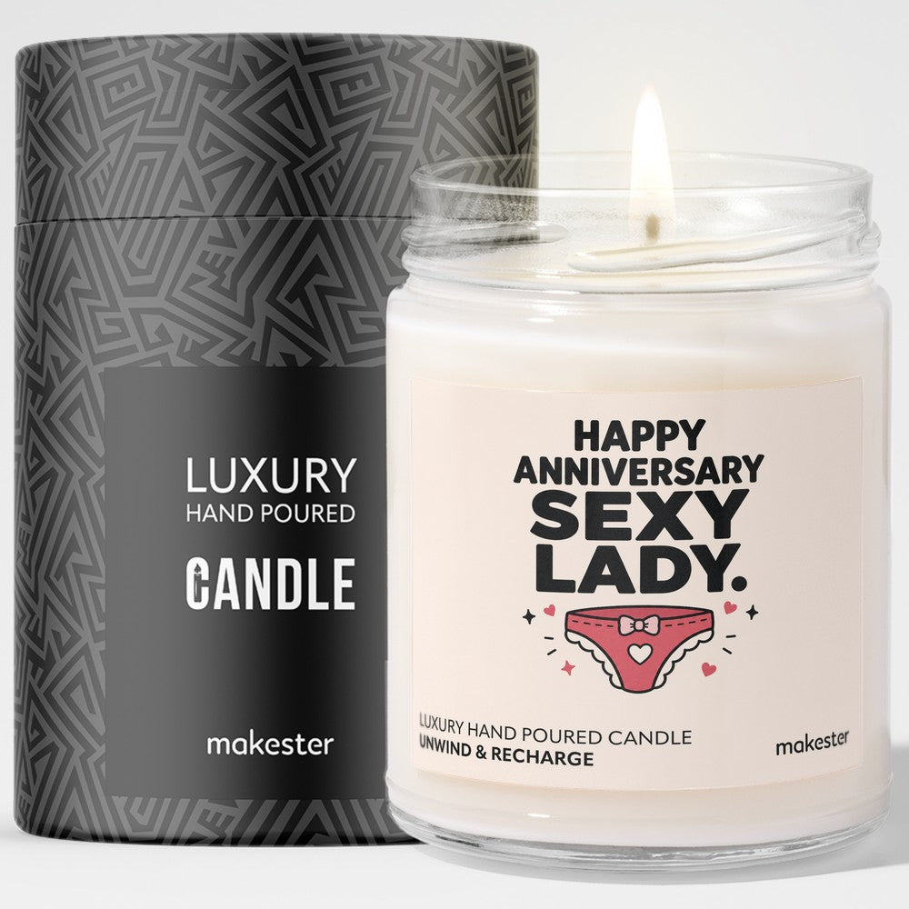 Sexy Lady Anniversary Candle