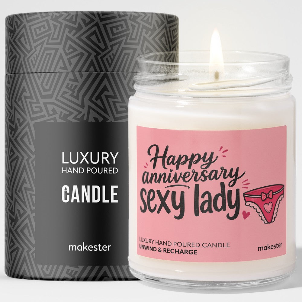 Sexy Lady Anniversary Candle