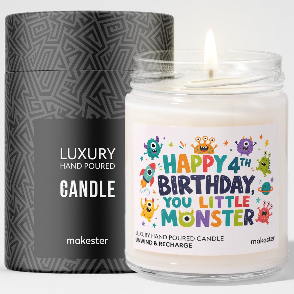 Fourth Birthday Little Monster