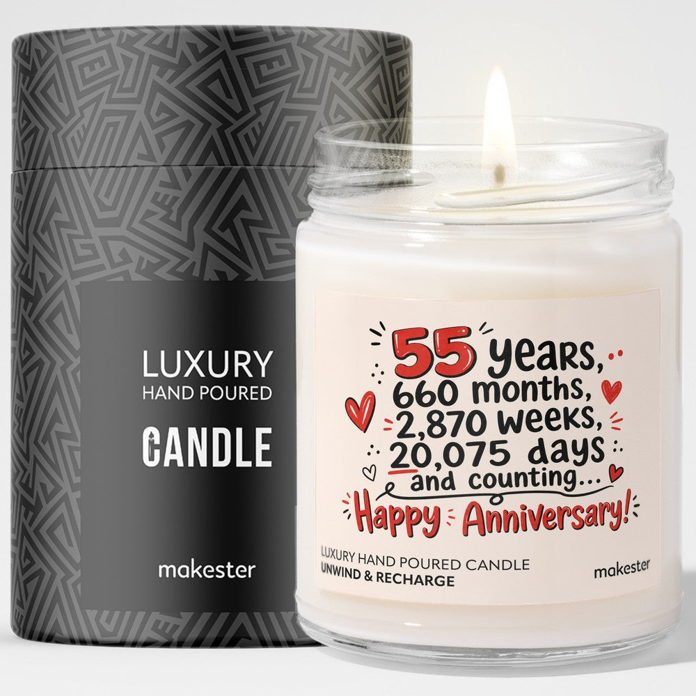 55th Anniversary Milestone Candle