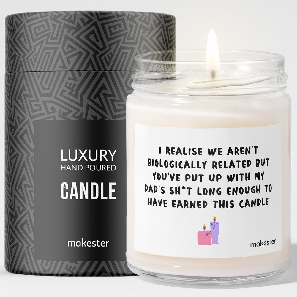 Step Mum Earned Candle