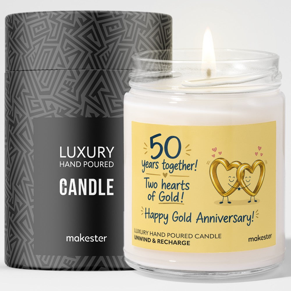 50th Anniversary Two Hearts Gold