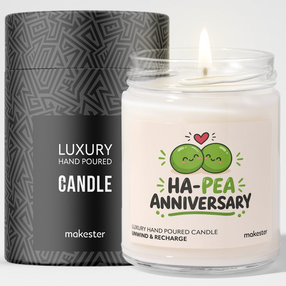 Ha-pea Anniversary Candle