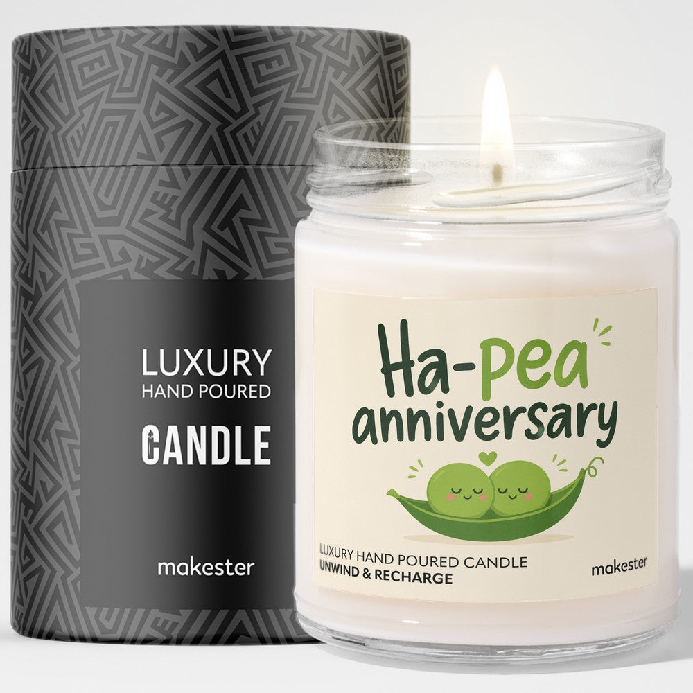 Ha-pea Anniversary Candle
