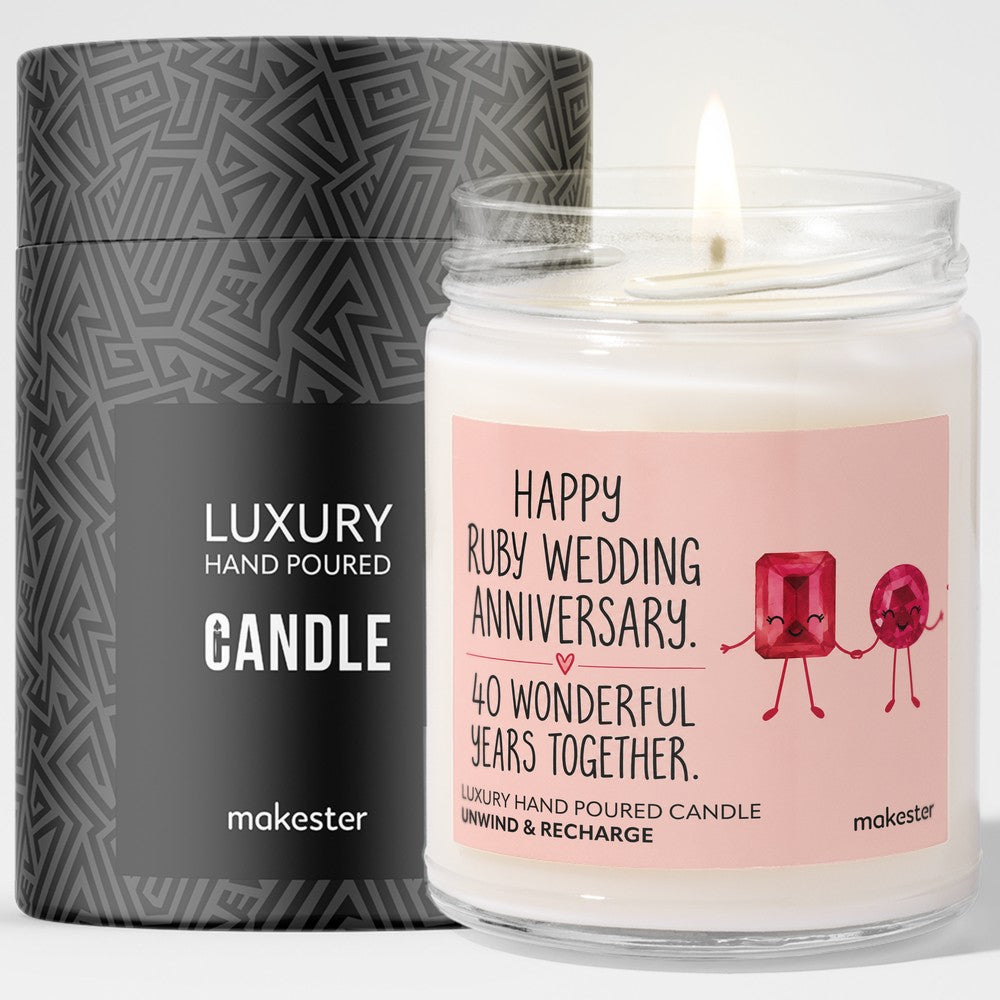 Fortieth Ruby Wedding Anniversary