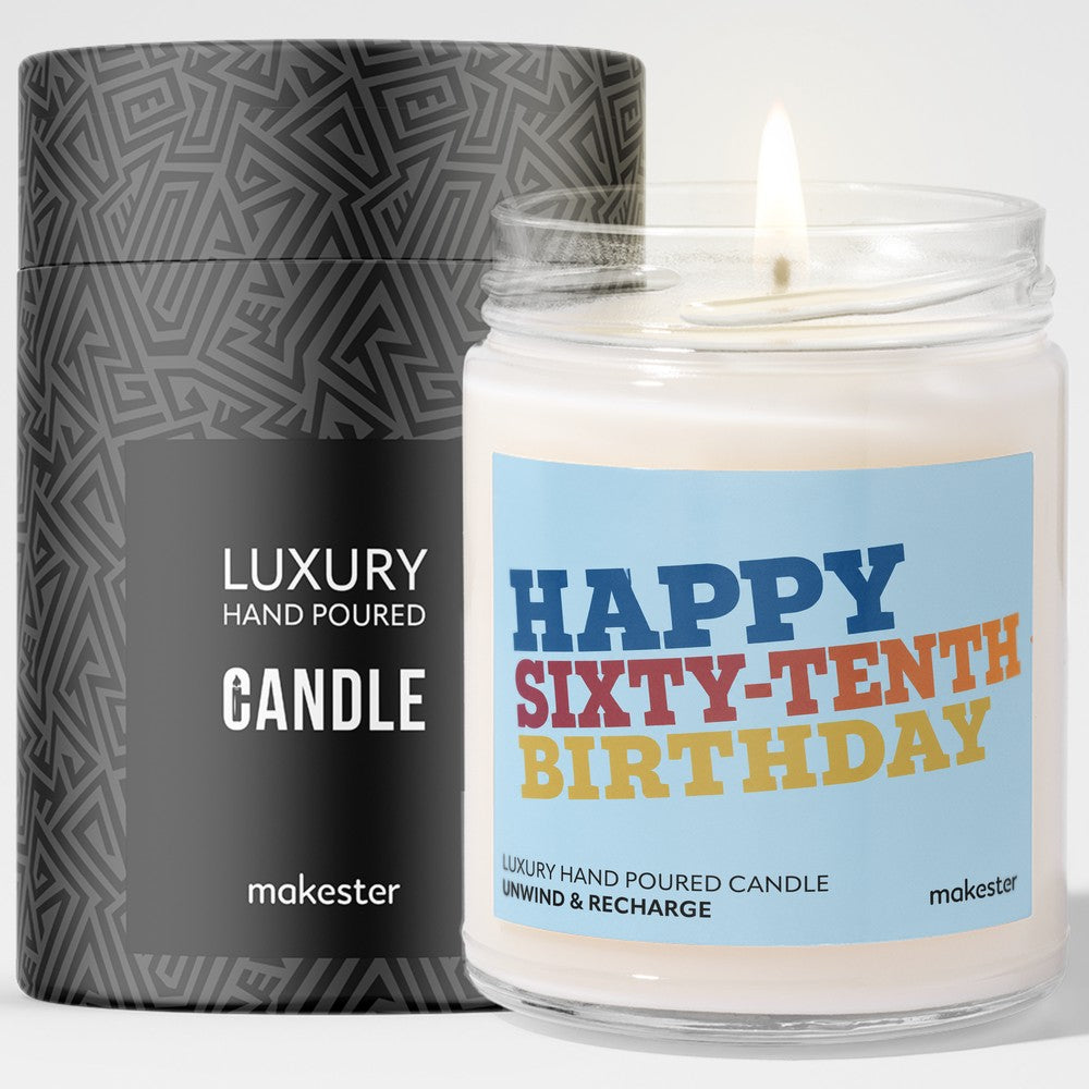 Sixty-tenth Birthday Candle