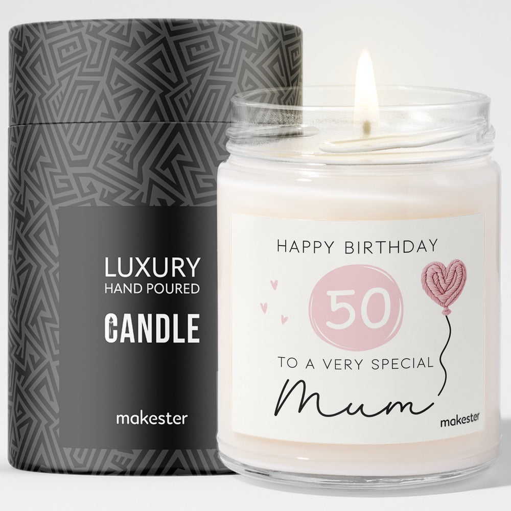 Mum 50th Birthday with gift tube