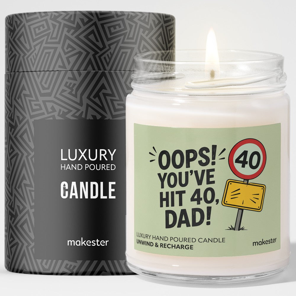 Dad's 40th Milestone Candle