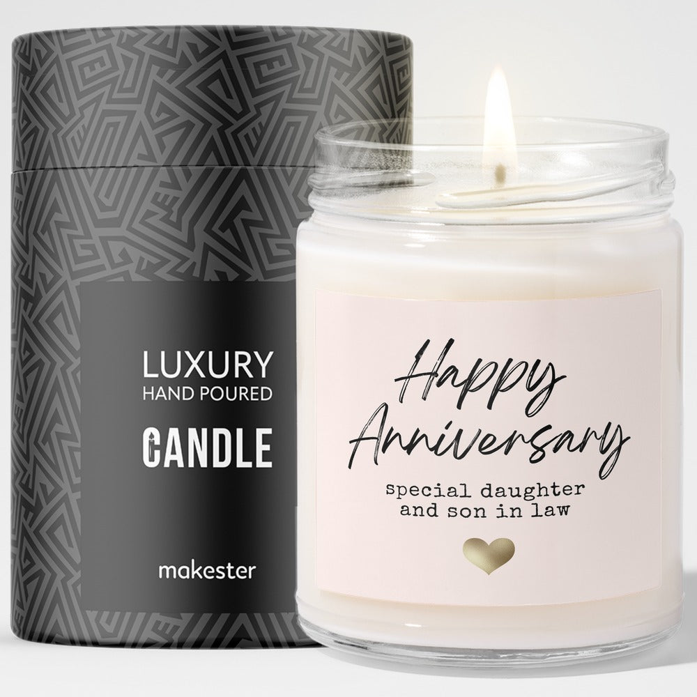 Daughter and Son in Law Anniversary with gift tube