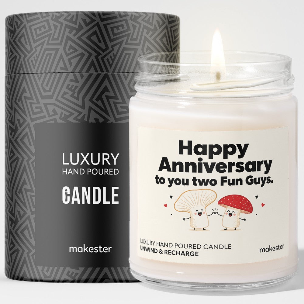 Fun Guys Anniversary Candle