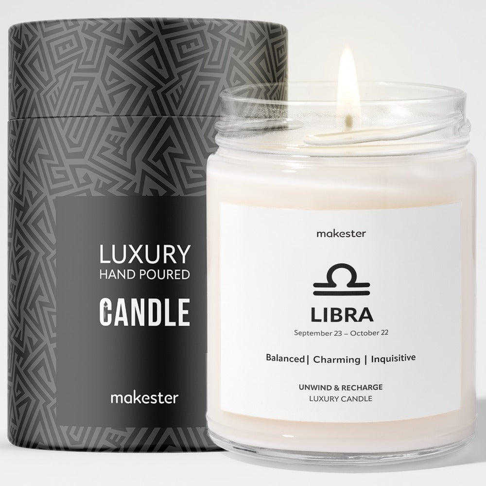 Libra Candle with gift tube