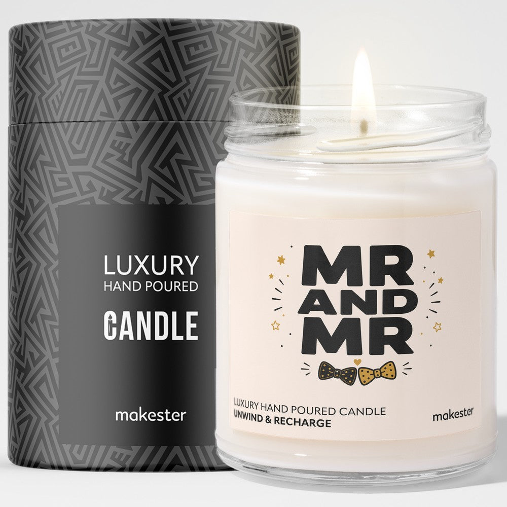 Mr And Mr Love Candle
