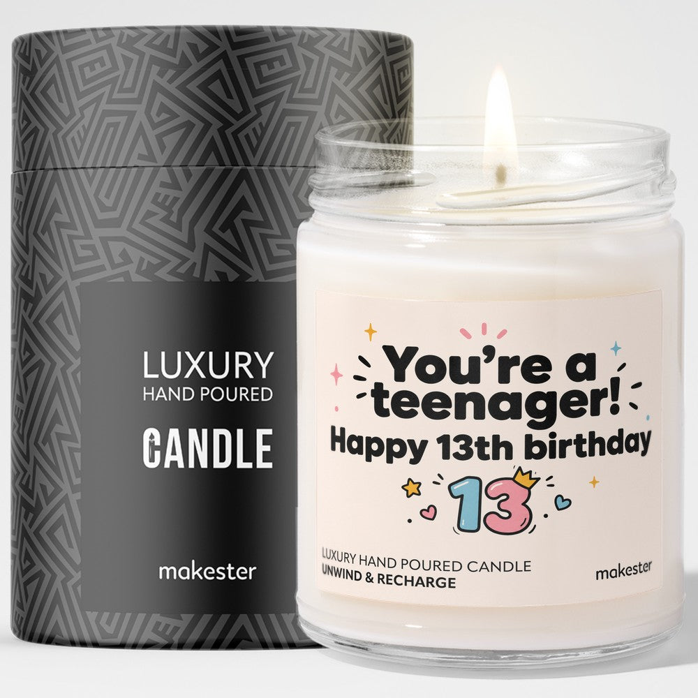 Teenager's 13th Birthday Candle