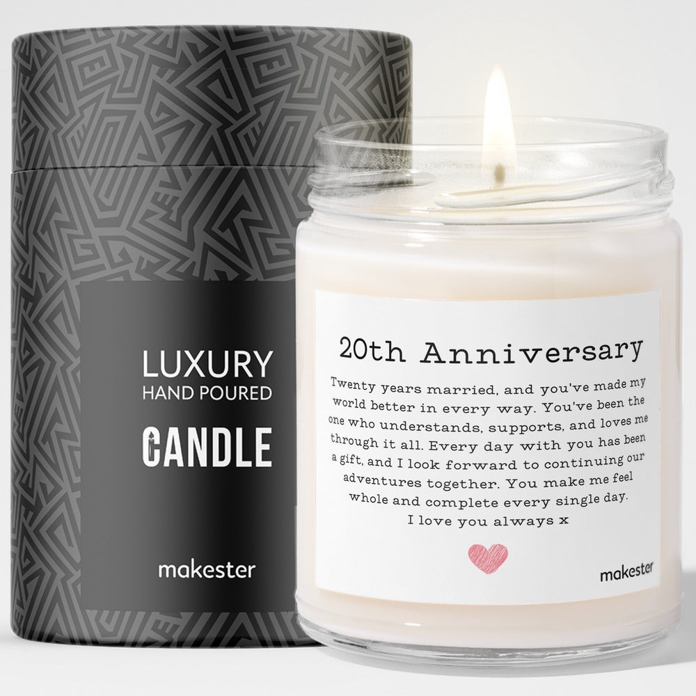 20th Anniversary with gift tube