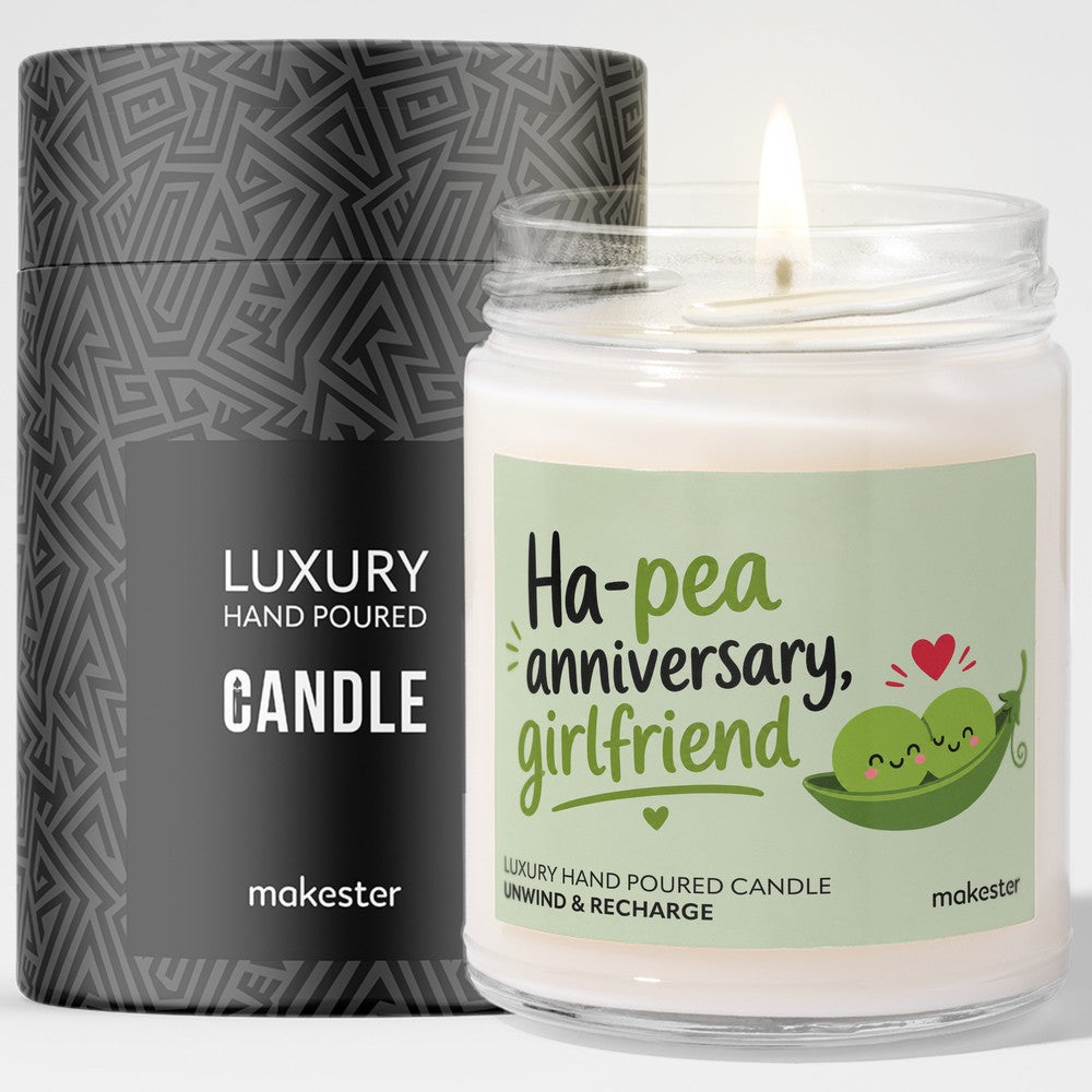 Ha-pea Anniversary Girlfriend Candle