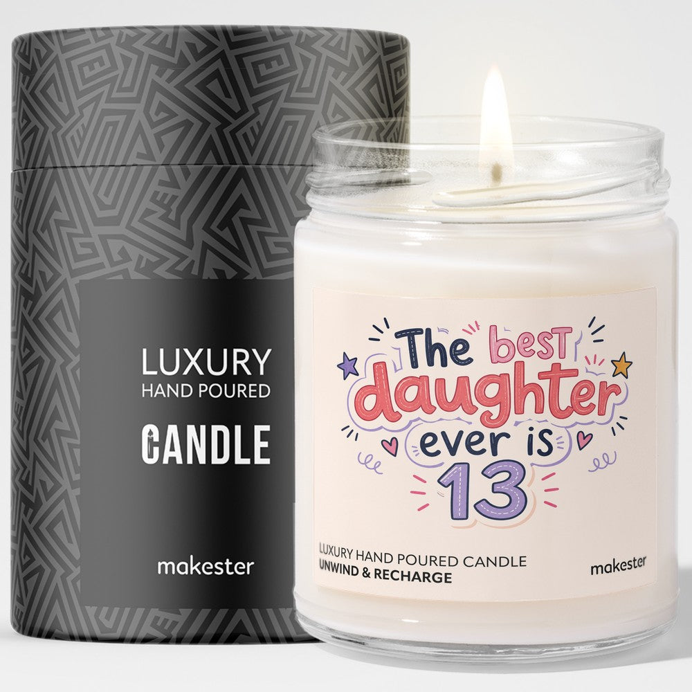Thirteenth Birthday Daughter Candle