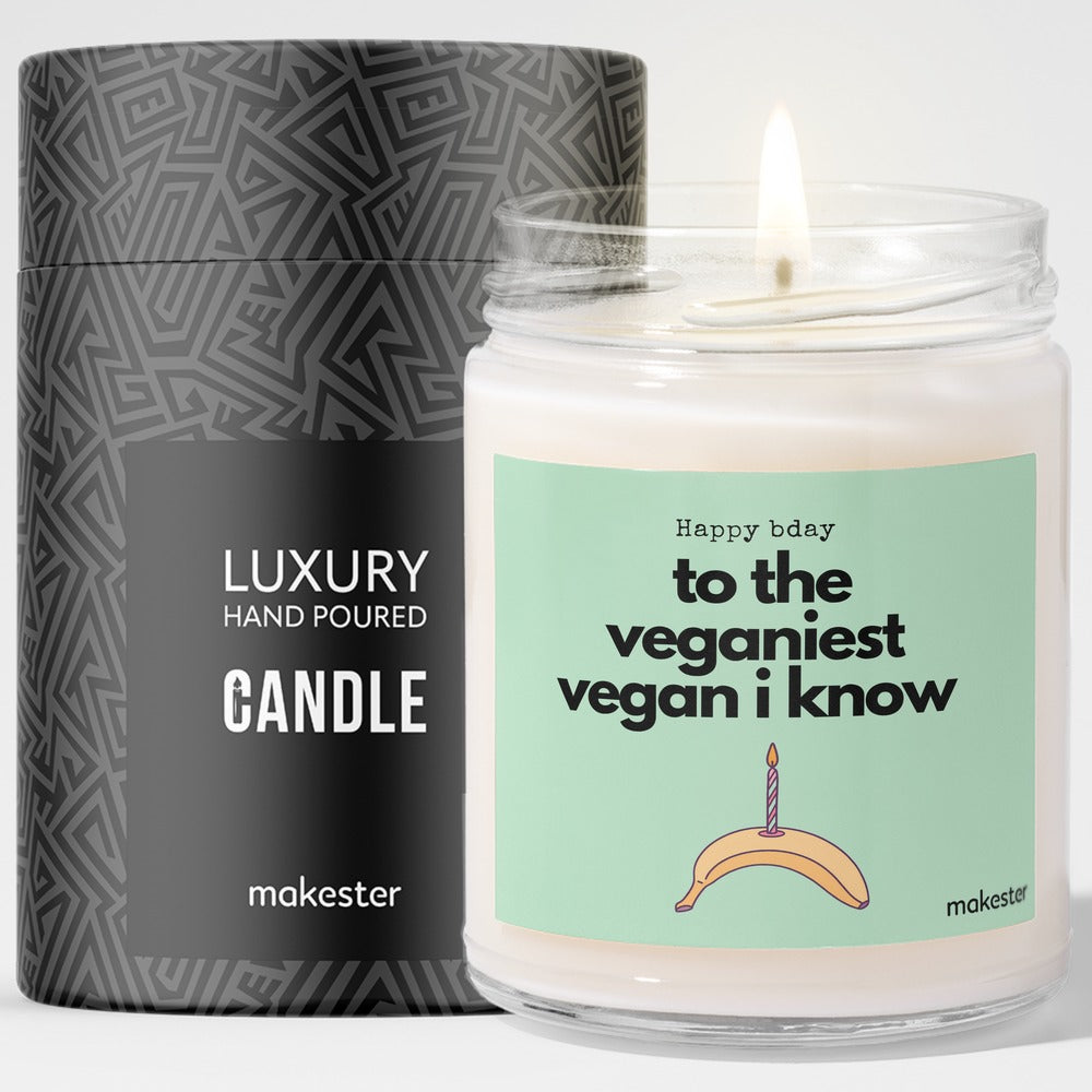 Vegan Birthday with gift tube