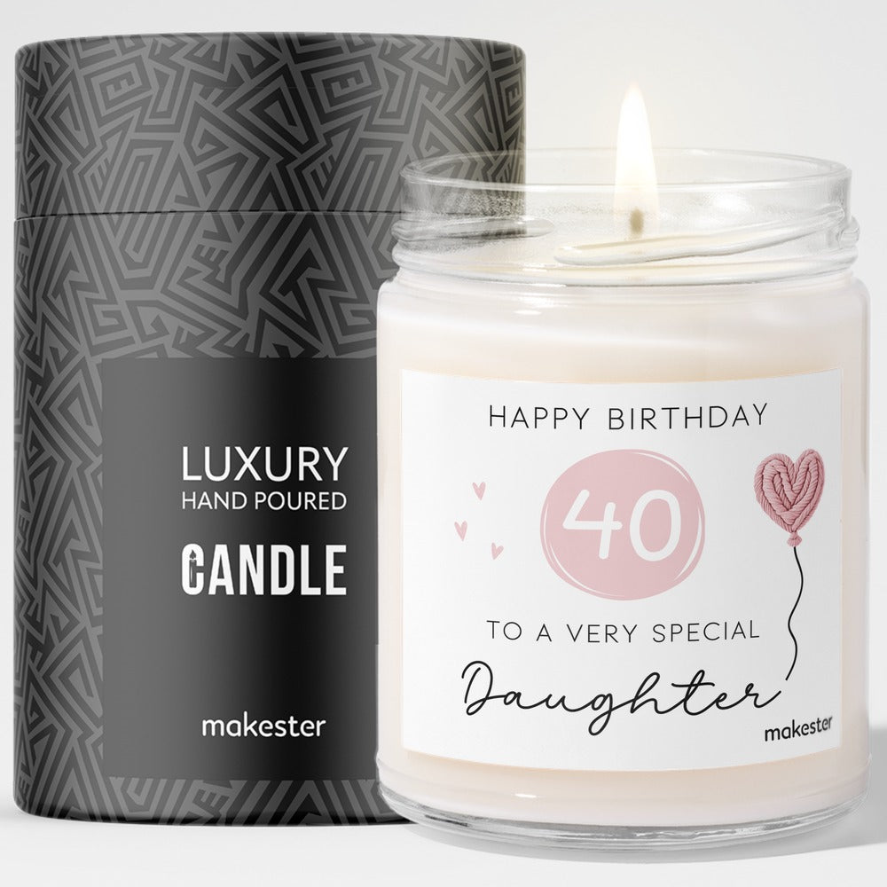 40th Birthday Gifts for Daughter with gift tube