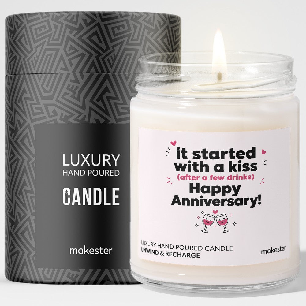 Anniversary Kiss Candle