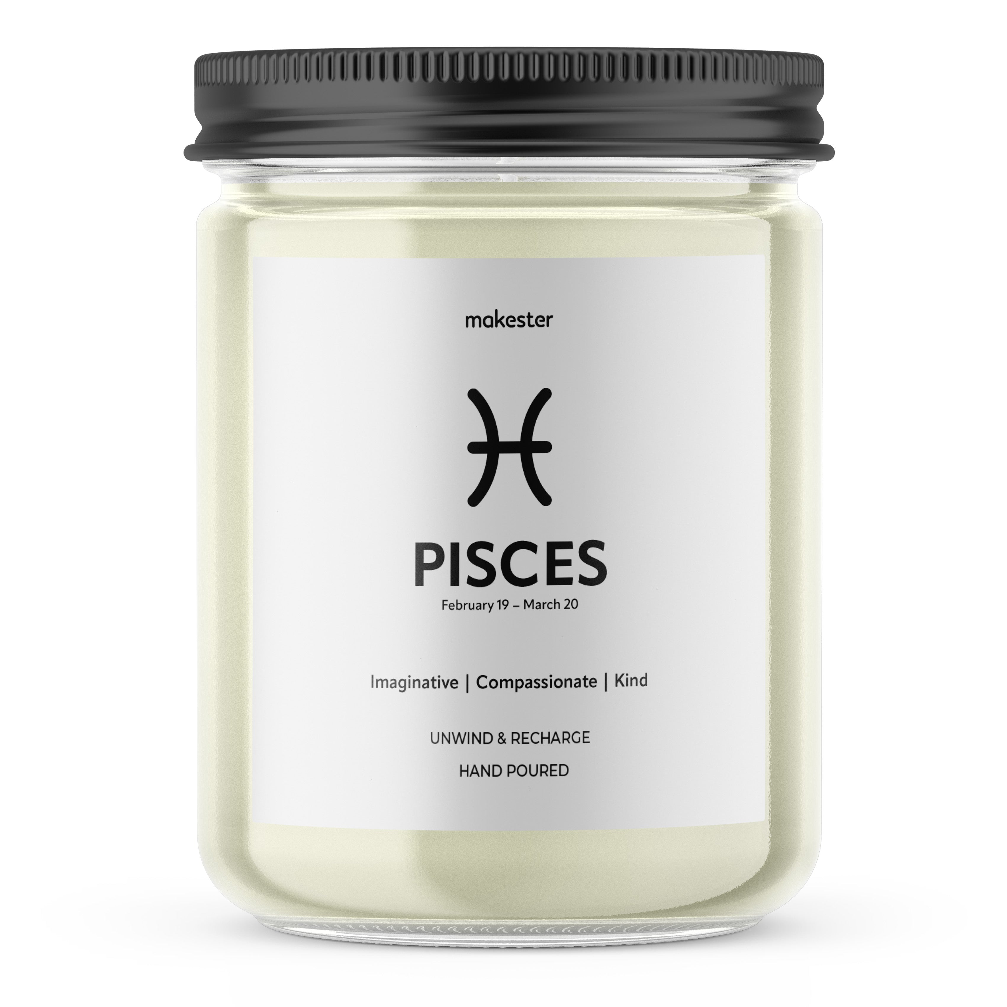 Pisces Candle