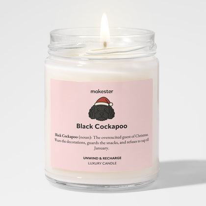 Black Cockapoo Christmas
