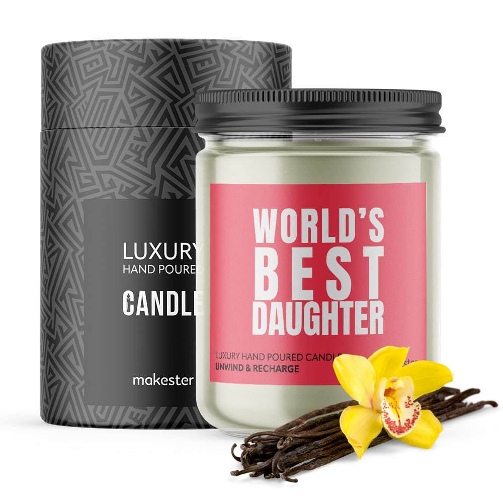 Worlds Best Daughter - Makester Candles - 