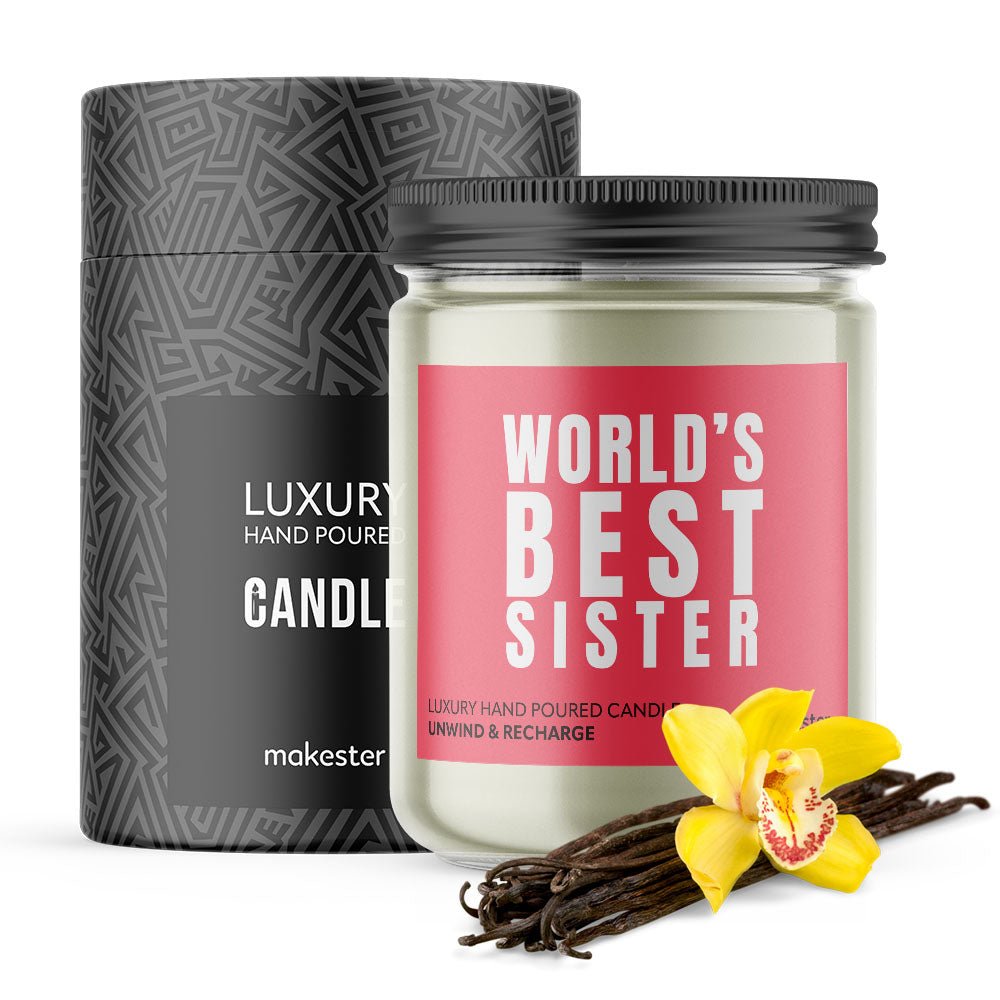 Worlds Best Sister - Makester Candles - 