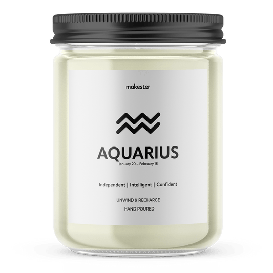 Aquarius Candle - Makester-